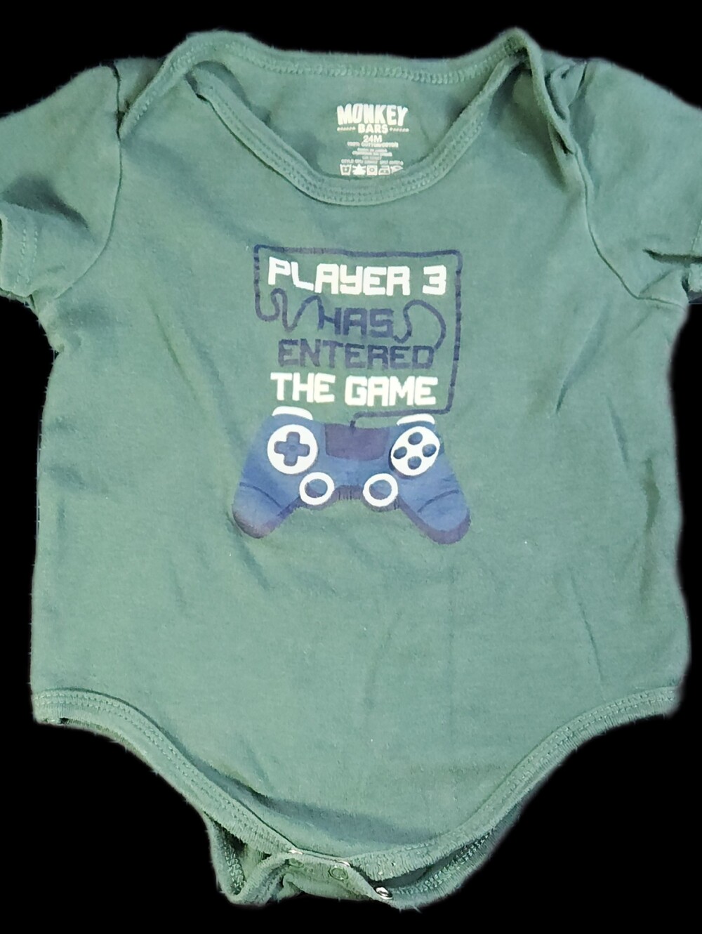 #IC17 Green Video Game Graphic Onesie